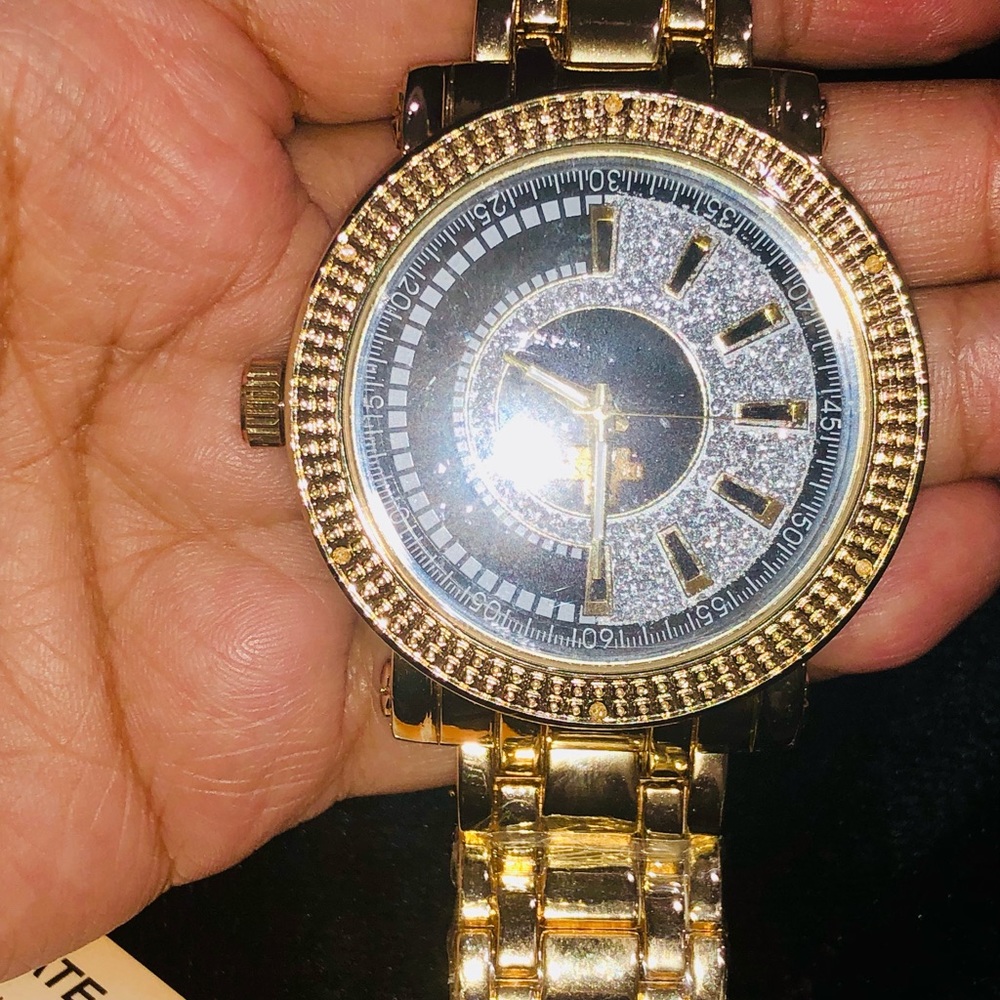 Real Diamond mens watch Not CZ! Best gift limited - Picture 13 of 14